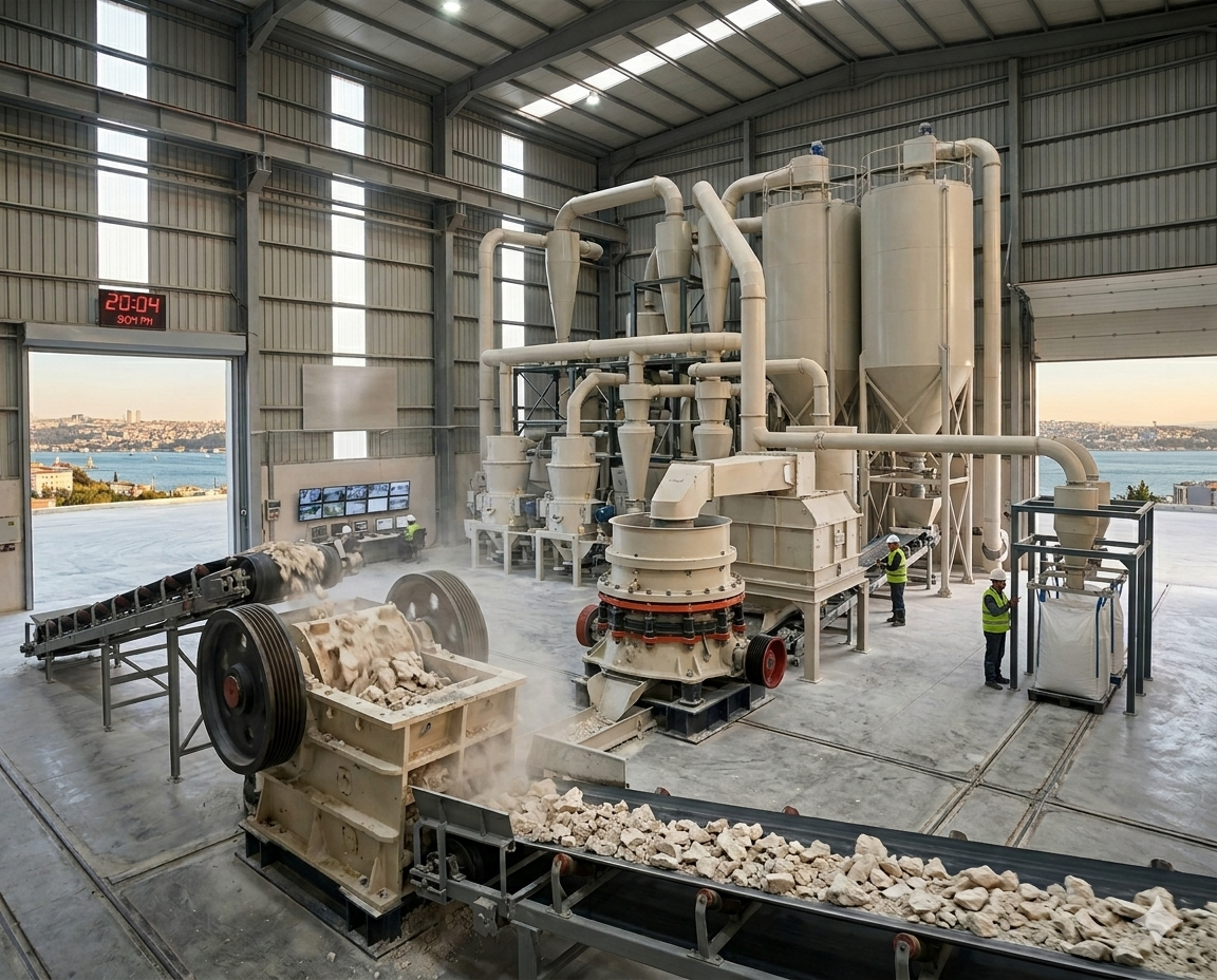 Kuru öğütme kaolin